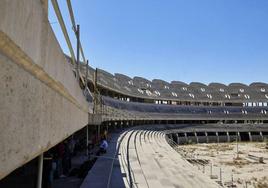 Interior del nuevo estadio del Valencia.