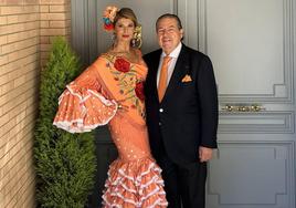 Esther Pastor y Vicente Boluda, en la Feria de Abril de Sevilla.