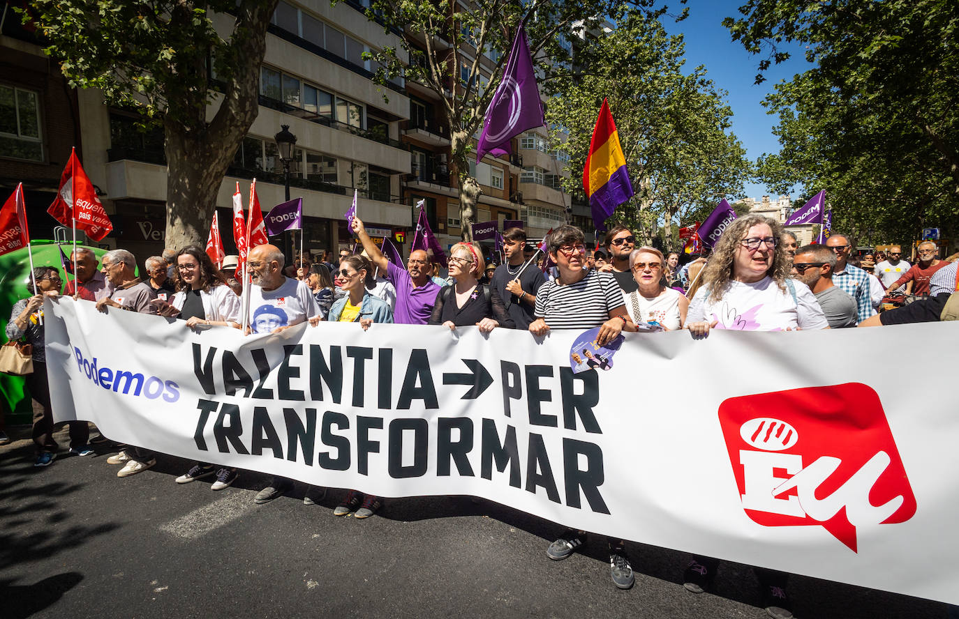 Así ha transcurrido la manifestación del 1 de mayo en Valencia