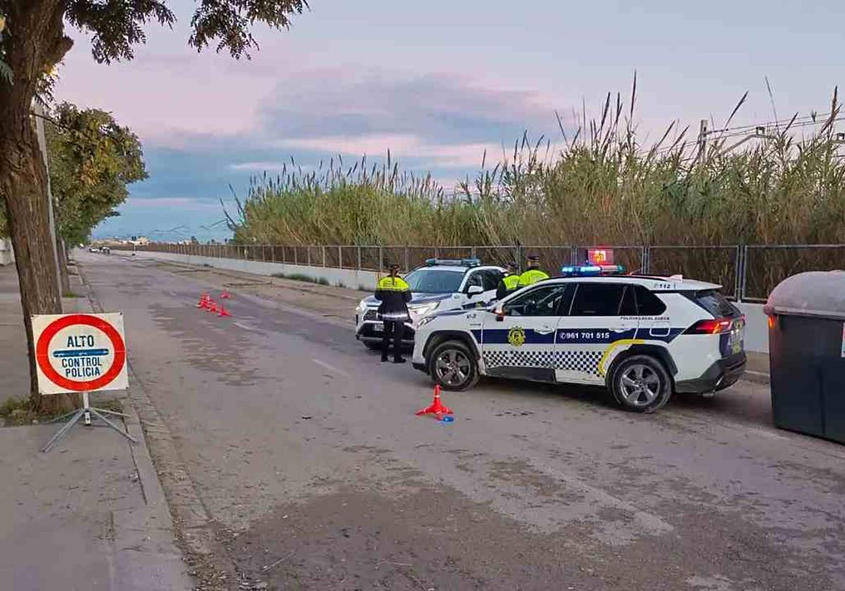 Control de la Policía Local de Sueca.