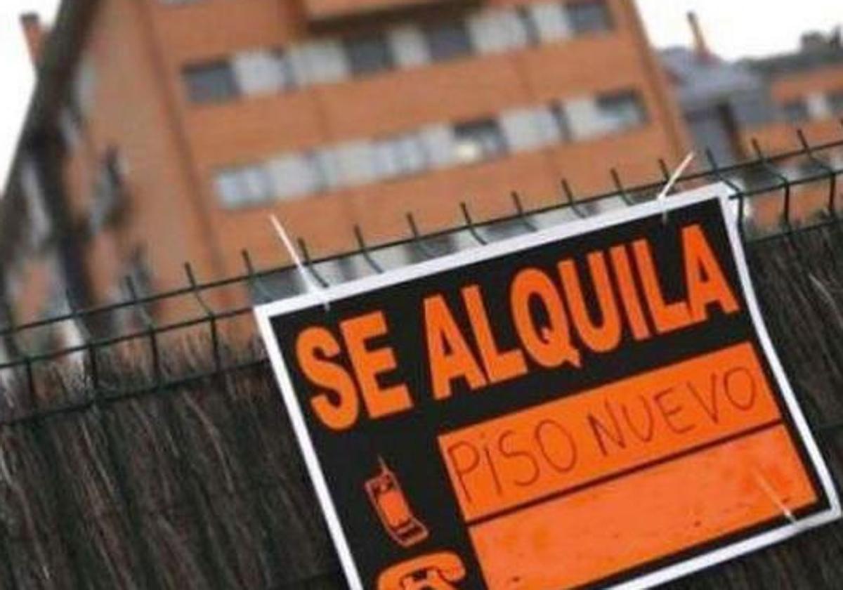 Una vivienda en alquiler.