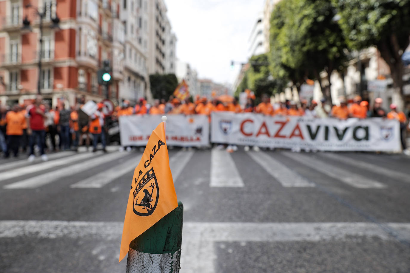 Así ha sido la manifestación en defensa de la caza celebrada en Valencia