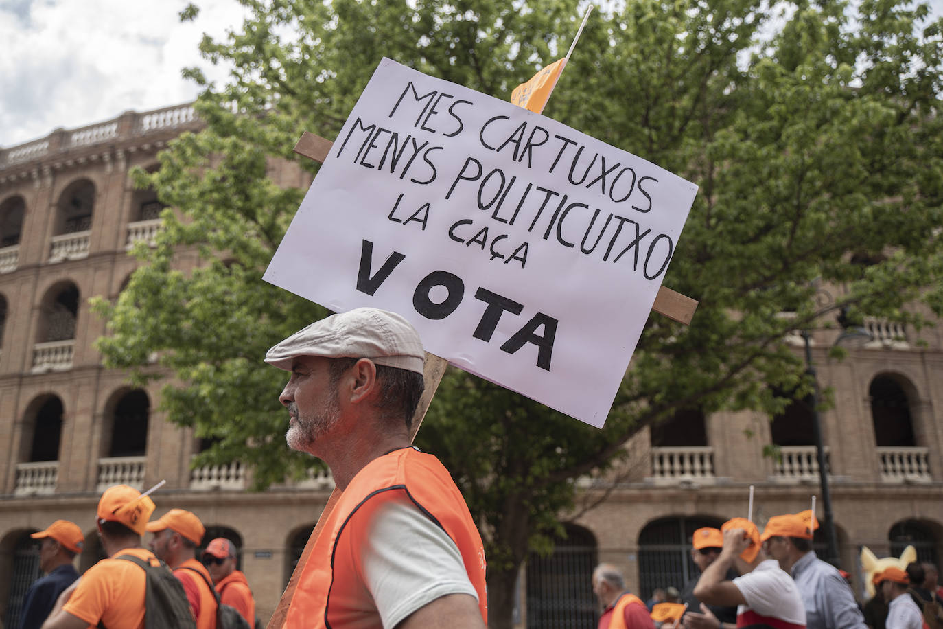 Así ha sido la manifestación en defensa de la caza celebrada en Valencia