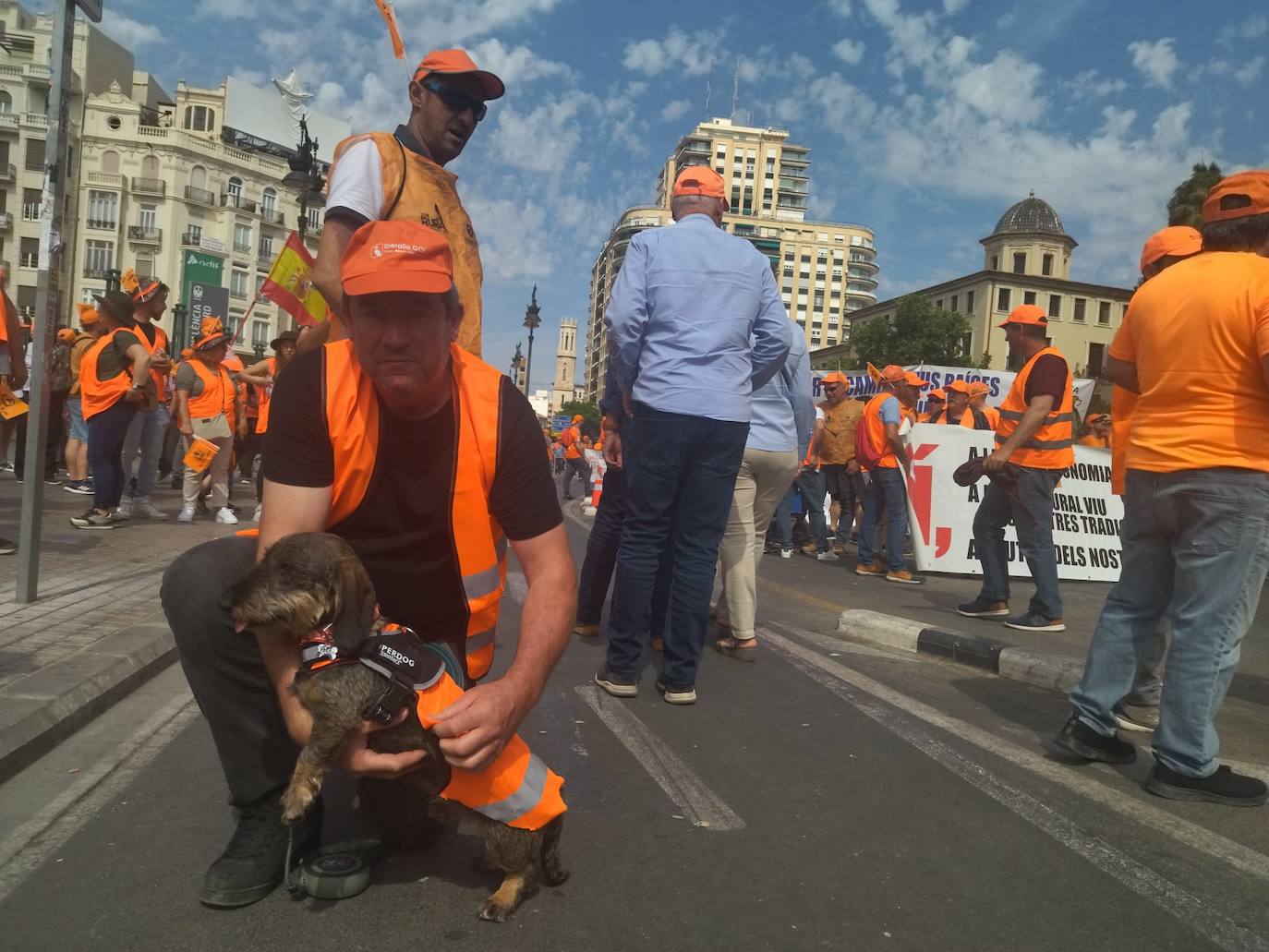 Así ha sido la manifestación en defensa de la caza celebrada en Valencia