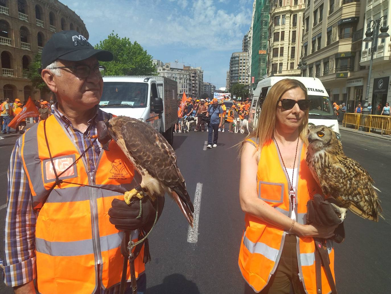 Así ha sido la manifestación en defensa de la caza celebrada en Valencia