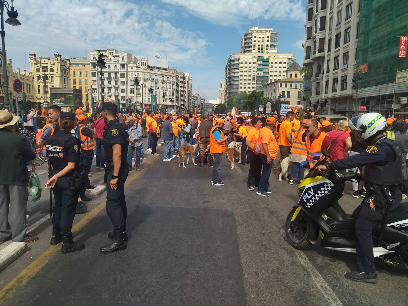 Así ha sido la manifestación en defensa de la caza celebrada en Valencia