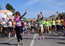 Varias participantes durante una carrera.