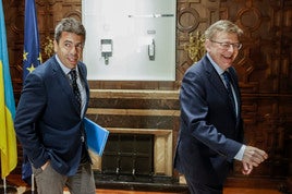 Mazón y Puig en una reunión.