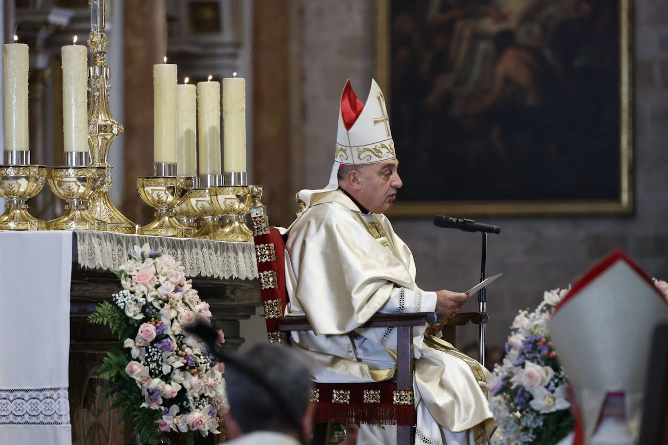 La Catedral de Valencia en la celebración de la misa solemne del centenario de la coronación