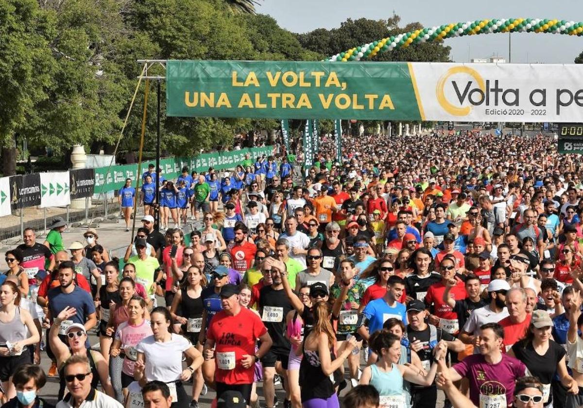 Salida de la Volta a Peu de 2022.