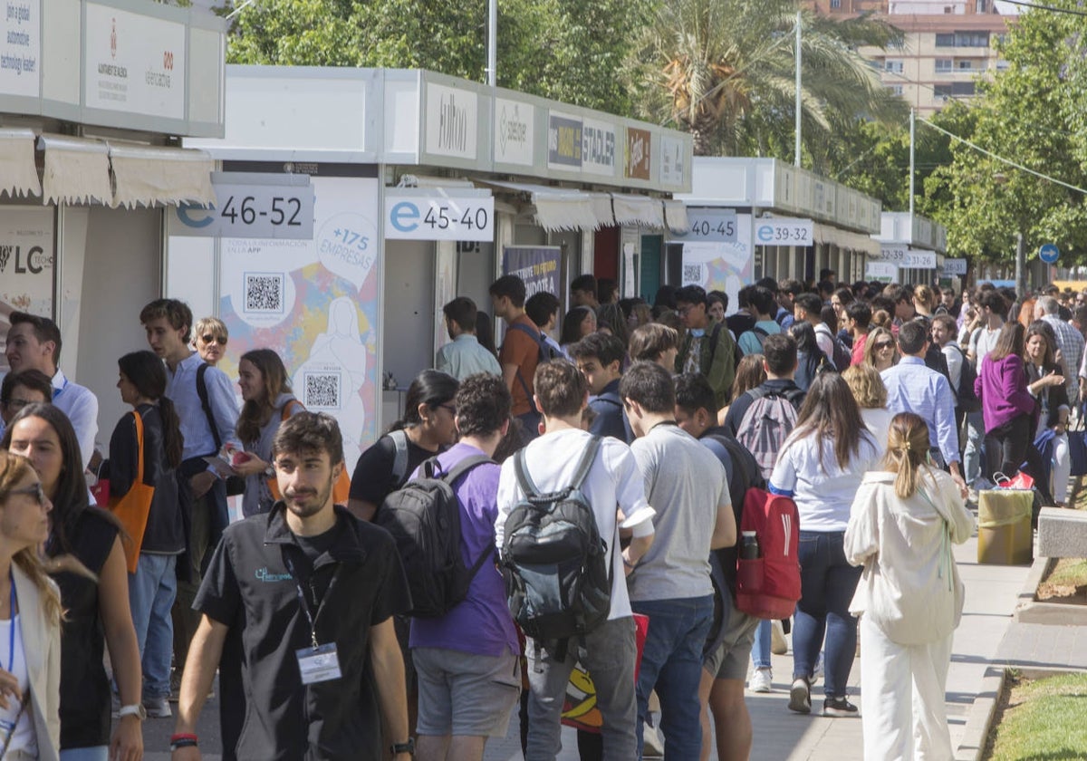 Asistentes al Foro de Empleo de la UPV, este miércoles.