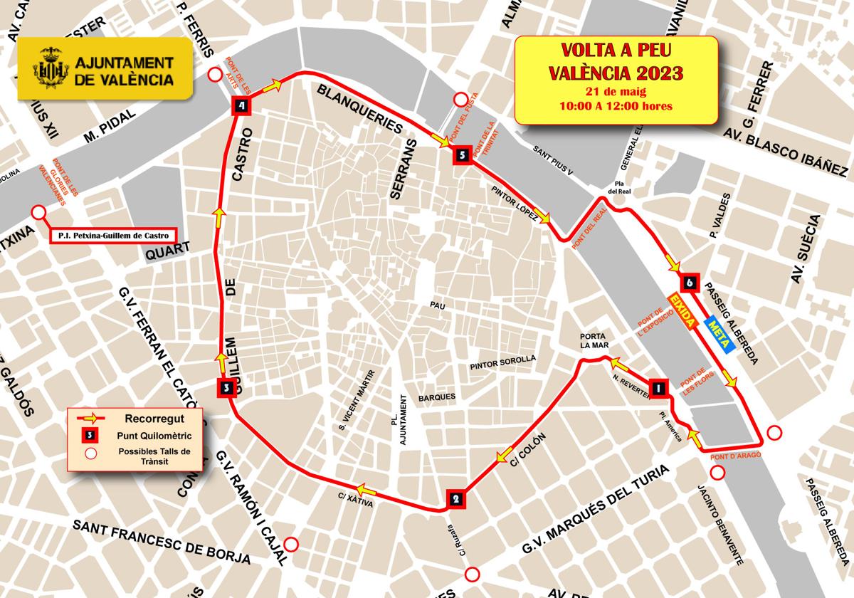 Recorrido de la Volta a Peu de 2023.