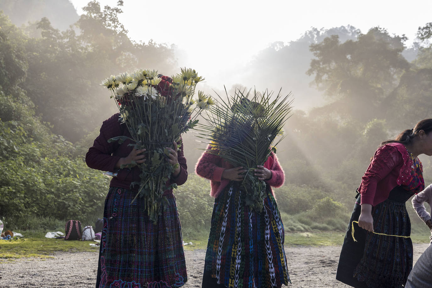 El tradicional ritual de los indígenas de Guatemala