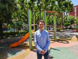 Miguel Vidal en el parque Pere Crespí.