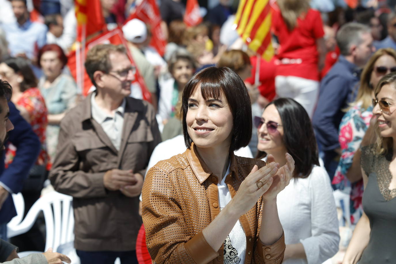 Fotos del mitin de Pedro Sánchez en Valencia antes del 28-M