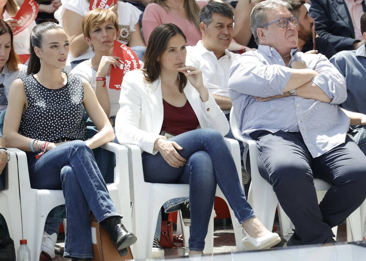 Fotos del mitin de Pedro Sánchez en Valencia antes del 28-M