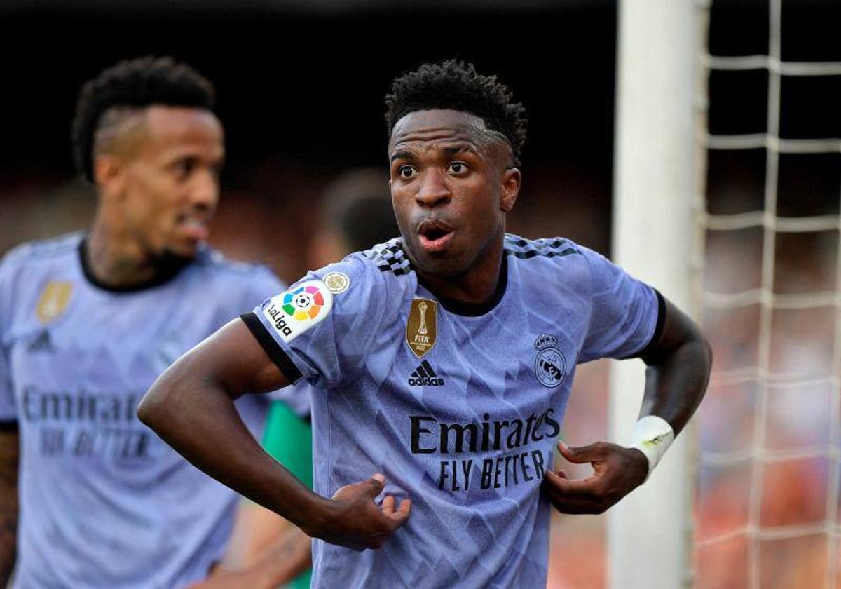 Vinicius, en Mestalla.