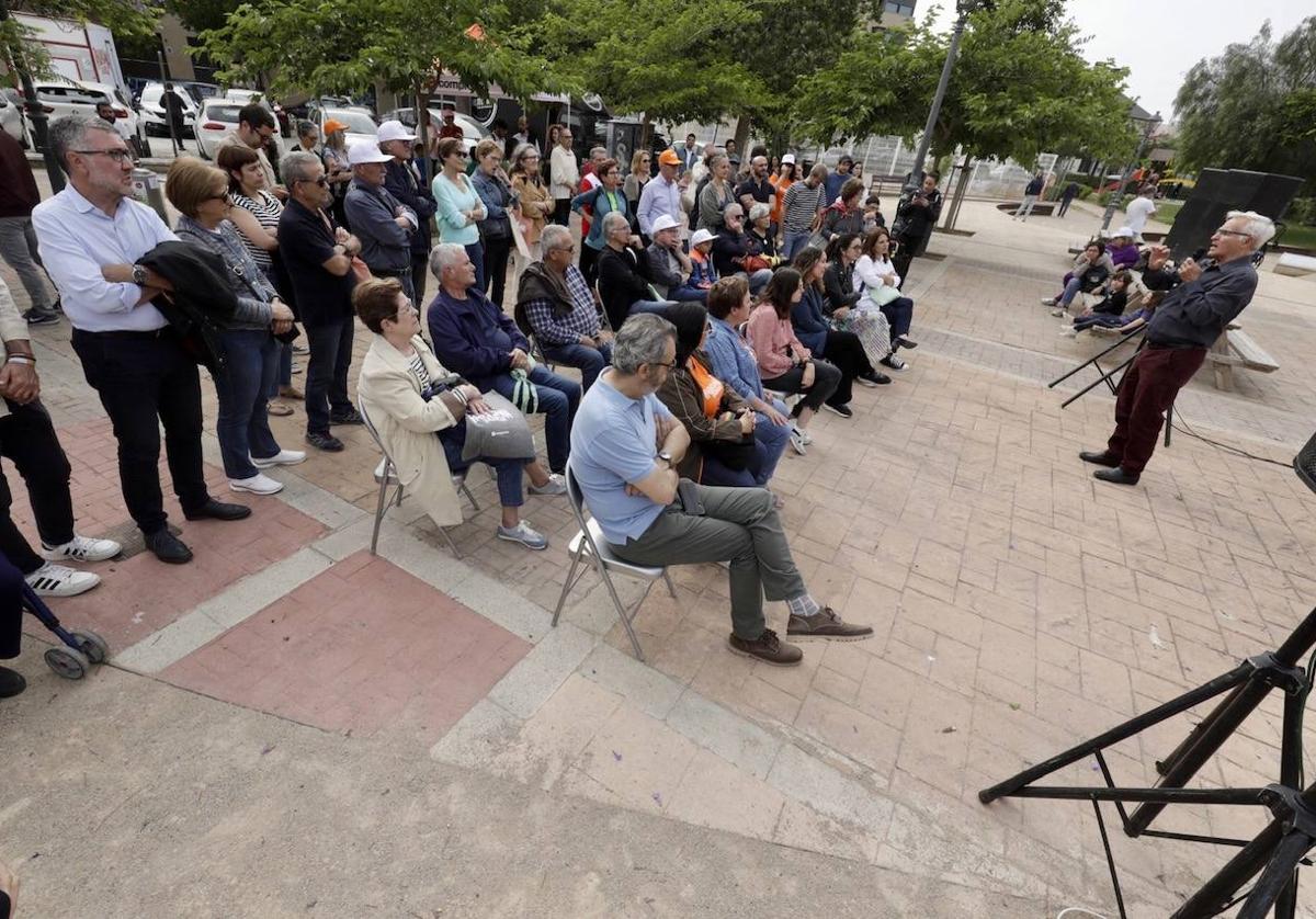 Mitin del alcalde de Valencia y candidato de Compromís, Joan Ribó, en Castellar.