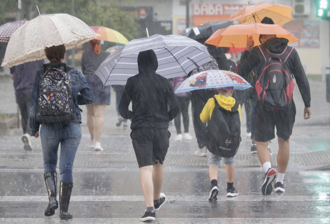 La DANA deja intensas lluvias en Valencia