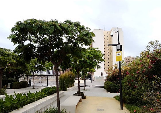 Cámaras de vigilancia instaladas en el Parque Central.