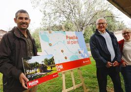 Los candidatos Campillo, Ribó y Robles.