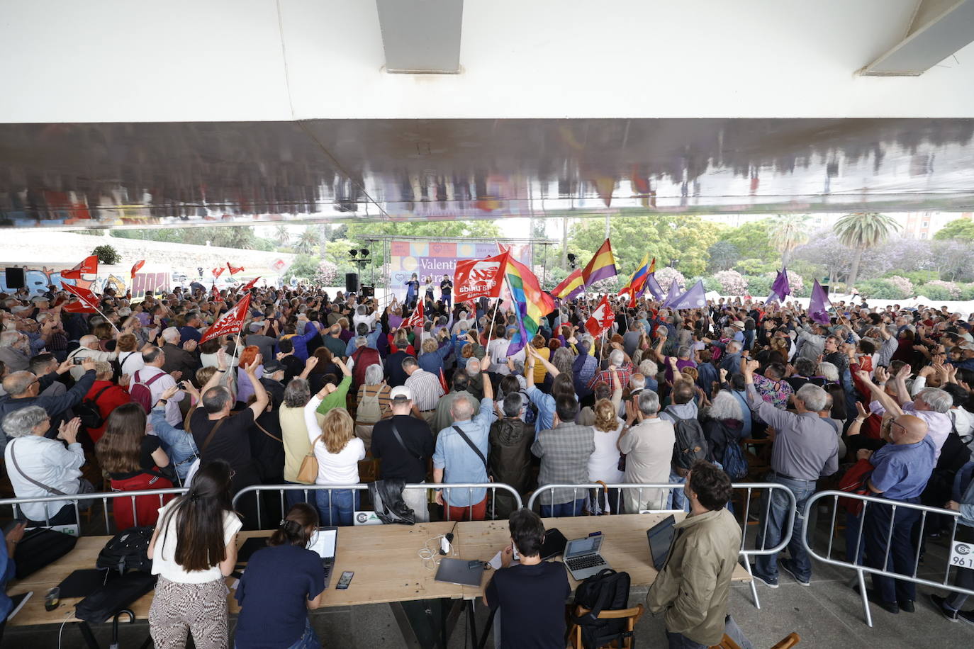 Pablo Iglesias acude al acto de Podemos en Valencia