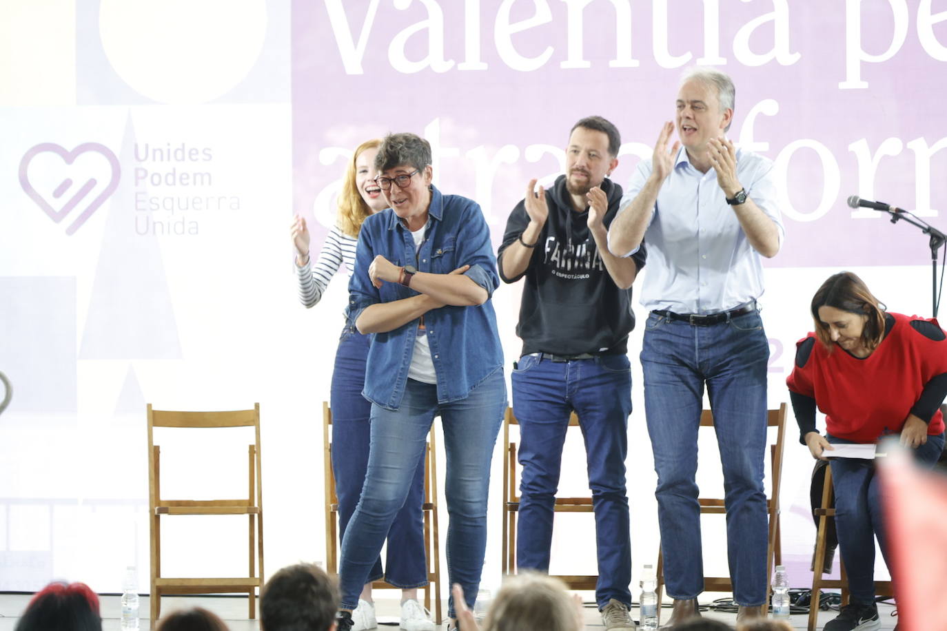 Pablo Iglesias acude al acto de Podemos en Valencia