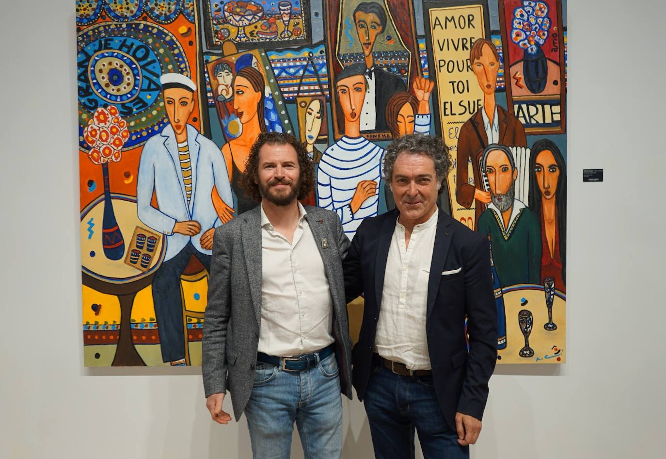 Stéphane Debost y Antonio Camaró en la galería In Arte veritas.