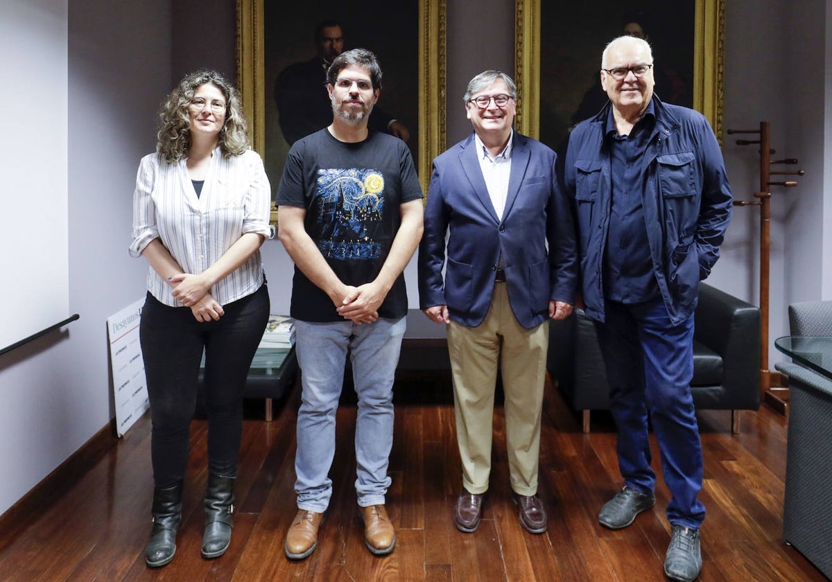 Diana Sánchez, César Guardeño, Andrés Goerlich y Miguel del Rey, en LAS PROVINCIAS.