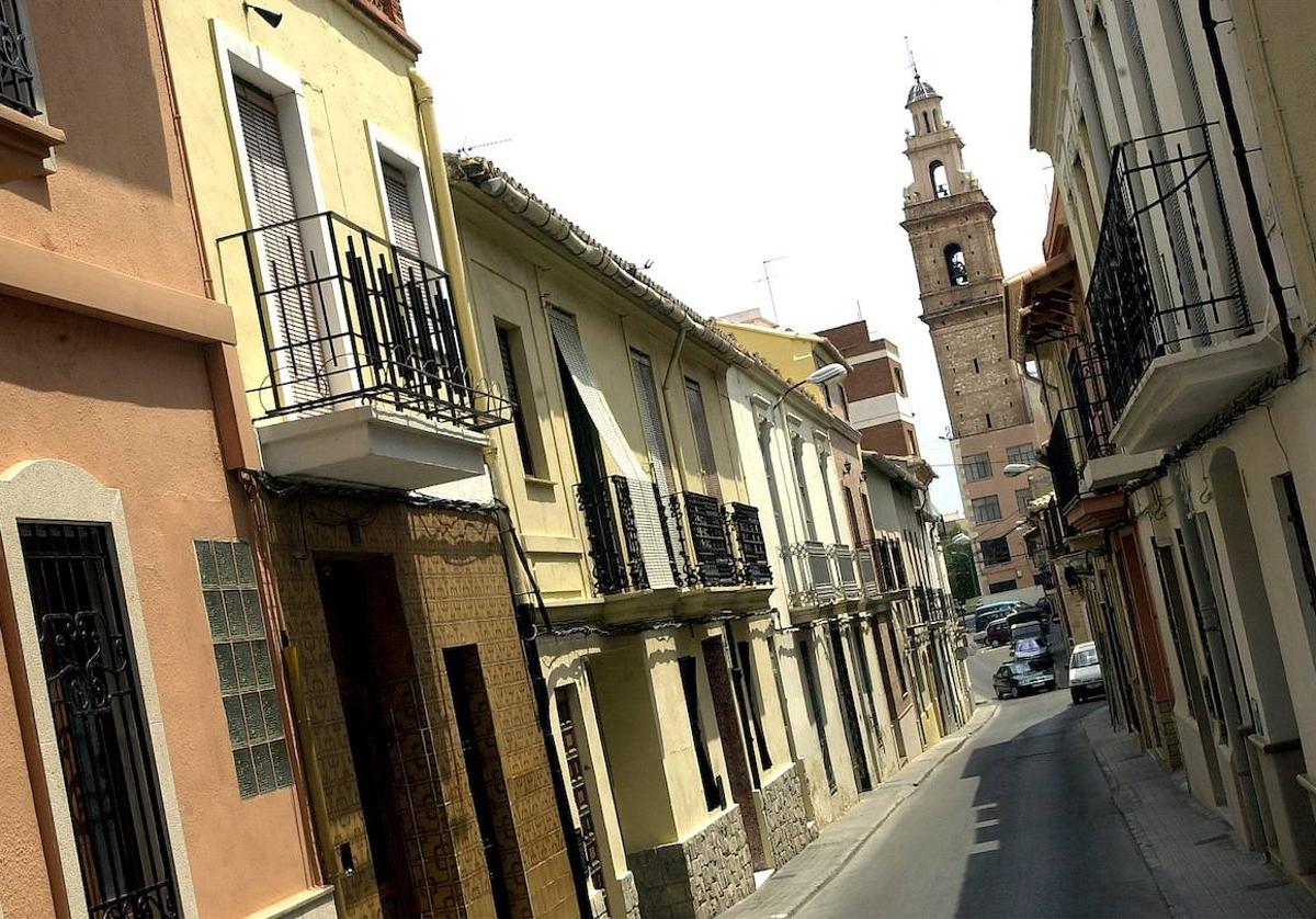 Una calle de la localidad valenciana de Burjassot.