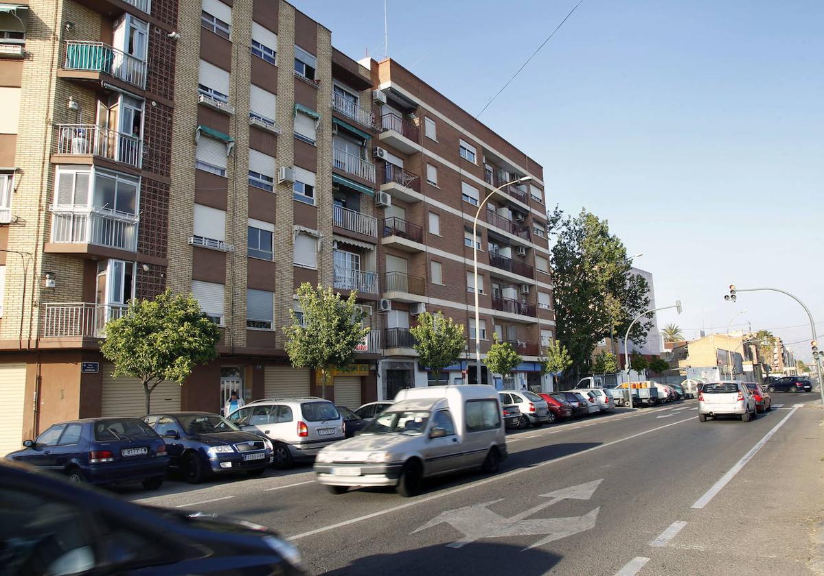 Una calle de la localidad de Paterna.