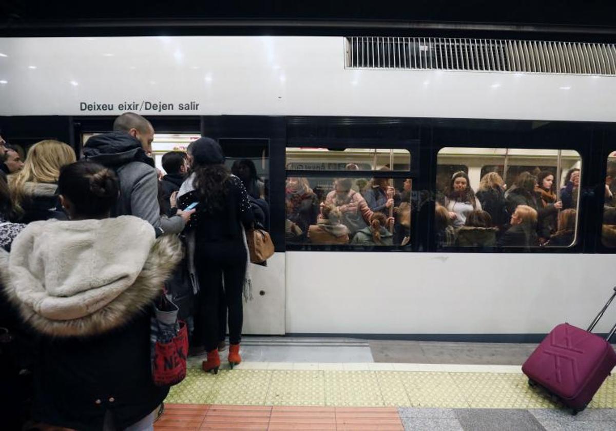 Huelga de metro, en una imagen de archivo.