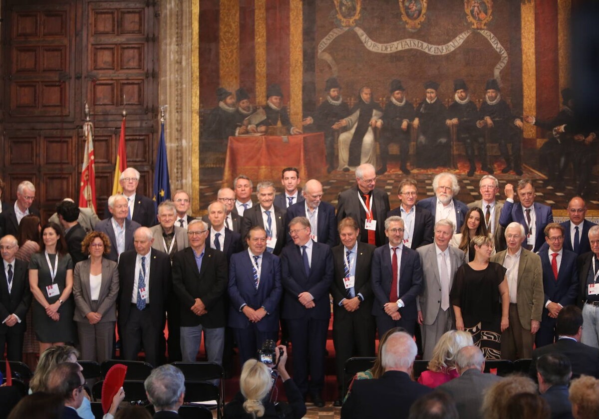 El anuncio de los Premios Rei Jaume I, este mañana, en el Palau de la Generalitat.