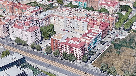 Estado actual de la plaza Músic Antoni Eiximeno.