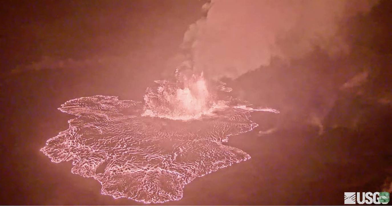 Las impresionantes imágenes del volcán Kilauea en erupción