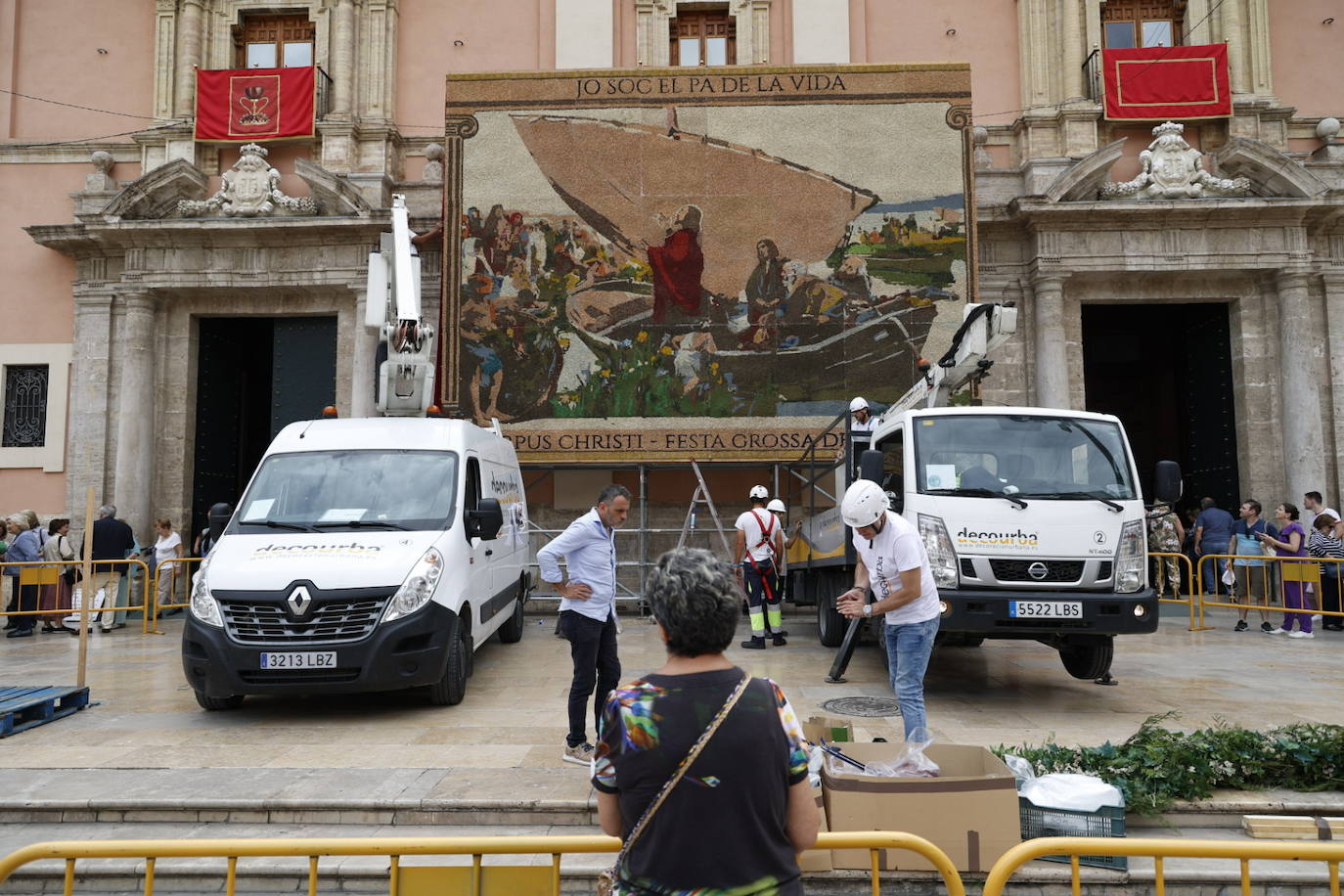 Así es el tapiz del Corpus Christi en Valencia