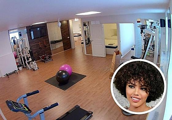 Selva Lapiedra representa a España. En la imagen, el gimnasio de la casa.