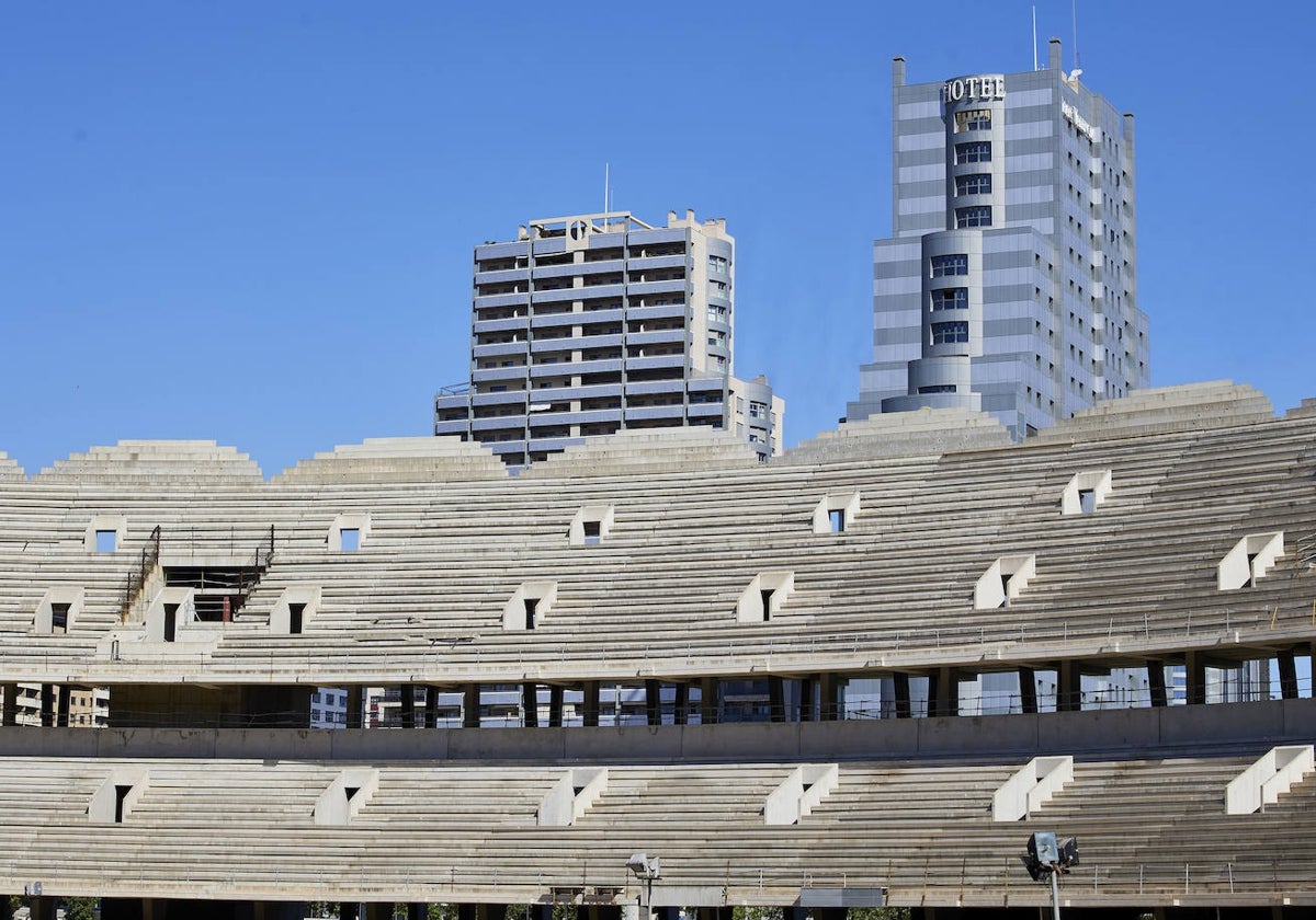 Una de las gradas del nuevo estadio del Valencia.