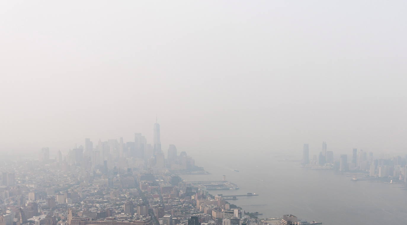 Así ha empeorado el aire de Nueva York por los incendios de Canadá