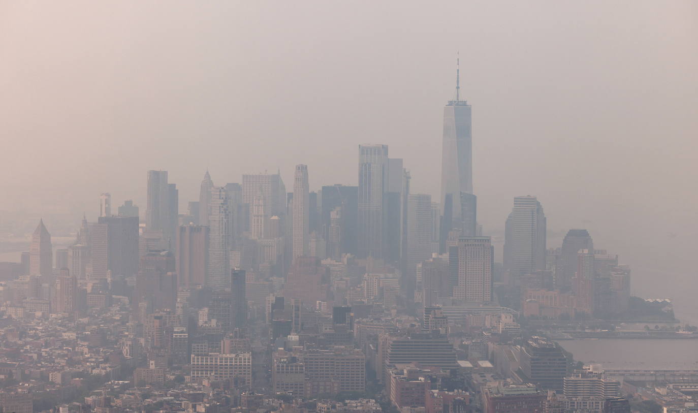 Así ha empeorado el aire de Nueva York por los incendios de Canadá