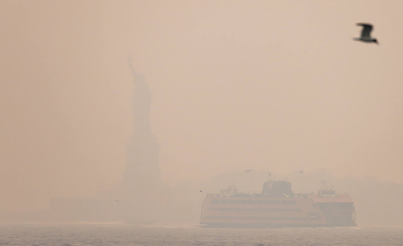 Así ha empeorado el aire de Nueva York por los incendios de Canadá