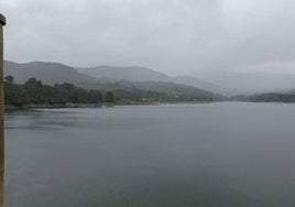 El embalse de Beniarrés en el último episodio de lluvias.