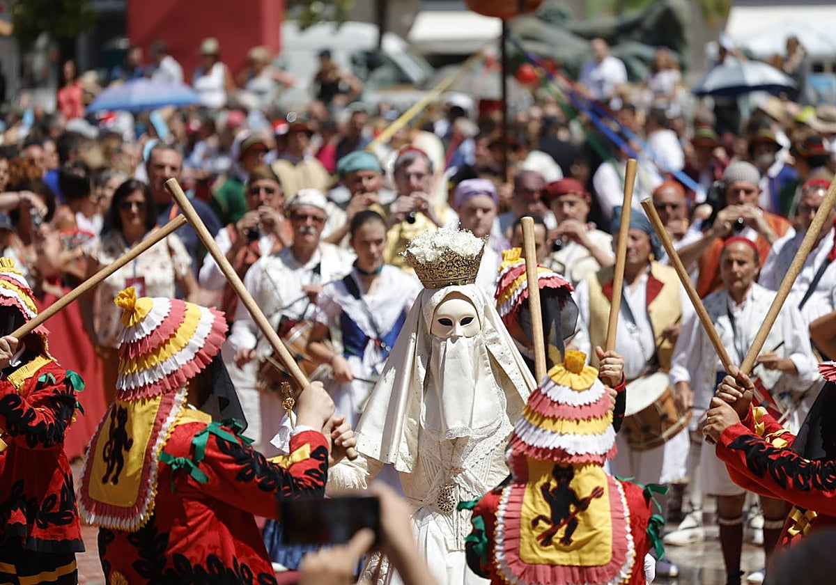 La Moma, una de las escenas principales de la Cabalgata del Corpus Christi de Valencia.
