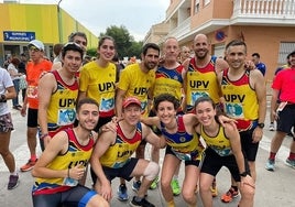 Corredores de la SDUPV, tras una carrera.