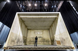 Escenografía de la ópera 'Wozzeck', que se representó en 2022 en el Palau de les Arts.