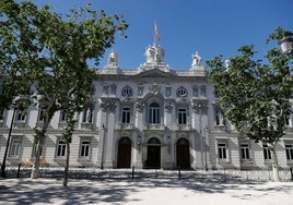 Fachada del Tribunal Supremo en Madrid.