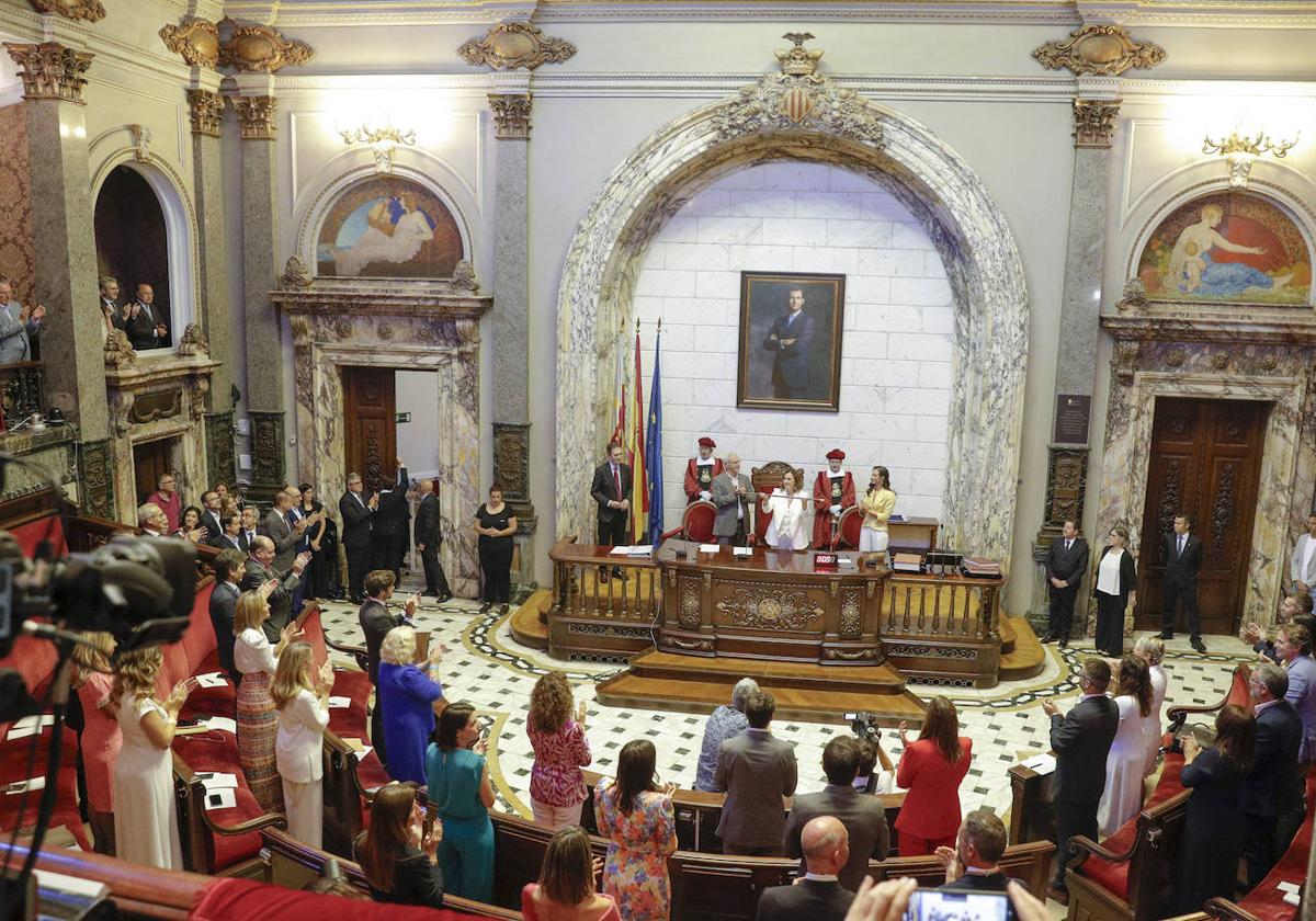 Constitución del nuevo Ayuntamiento el pasado sábado, 17 de junio.