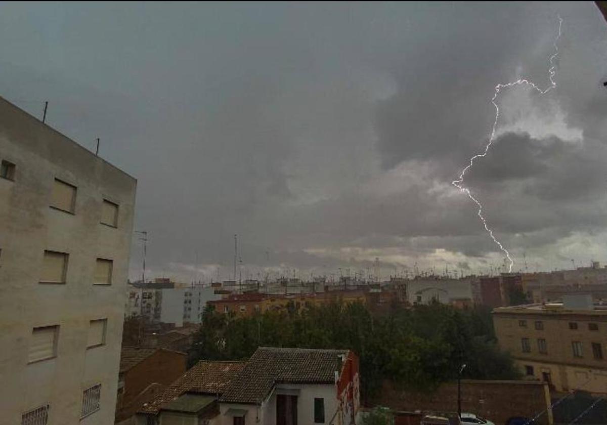 Tormentas en Valencia.