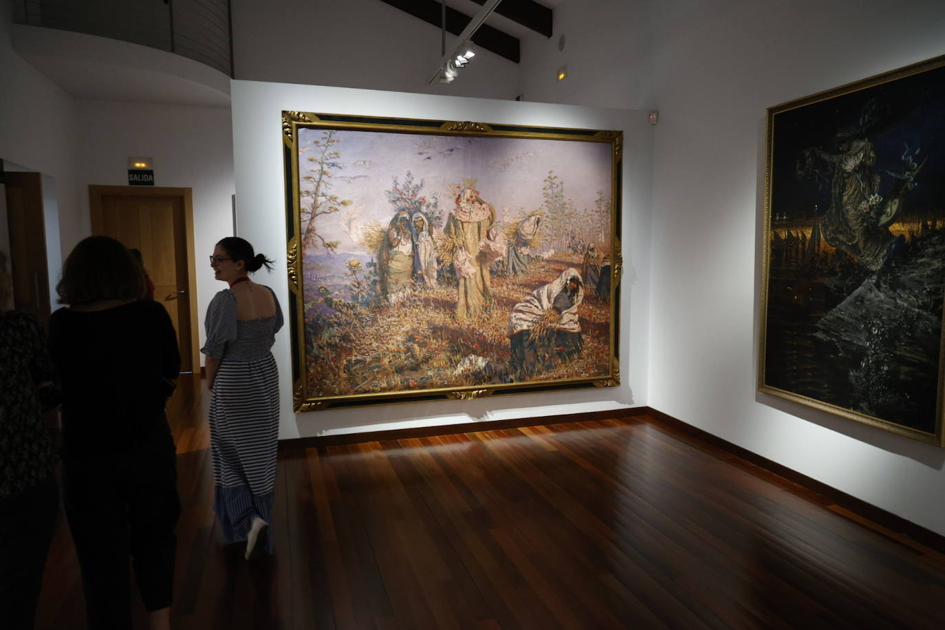 Obras de la nueva sala Muñoz Degrain en el Museo Bellas Artes de Valencia.