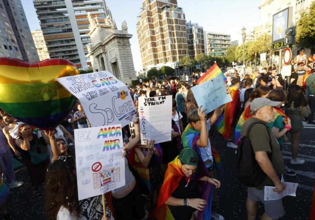 Manifestación del Orgullo LGTBI en Valencia en 2022.